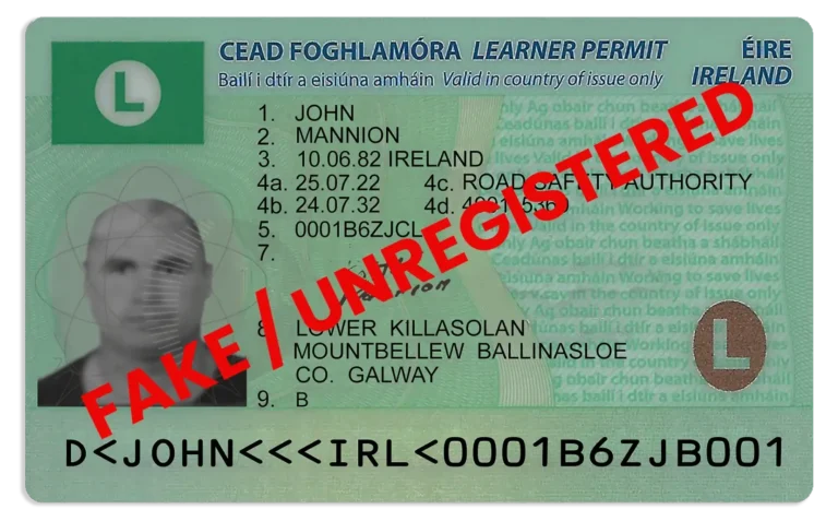 Irish Driving licence, fake learners permit ireland, ireland registered driving licence, best fake ID Ireland
